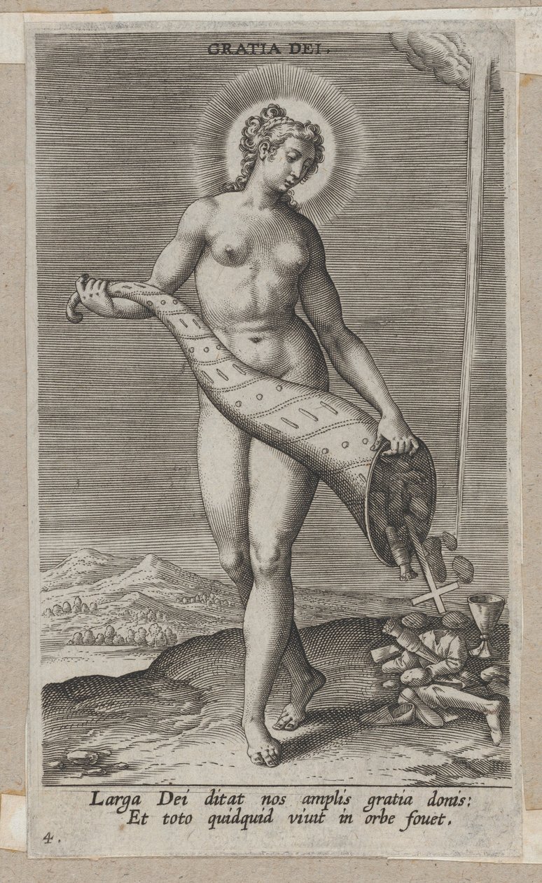 Gratia Dei, da Prosopographia, ca. 1585-90 da Philip Galle