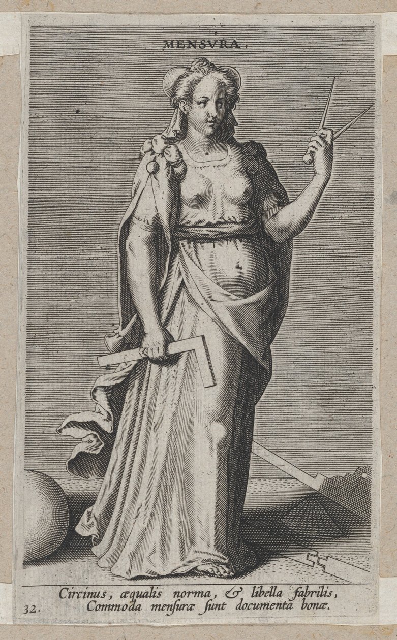 Mensura, da Prosopographia, ca. 1585-90 da Philip Galle