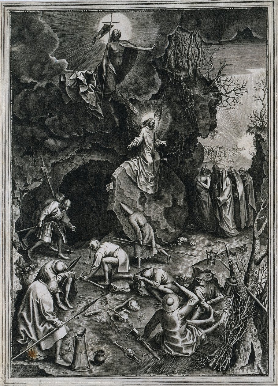La resurrezione di Cristo, c. 1562 da Philip Galle