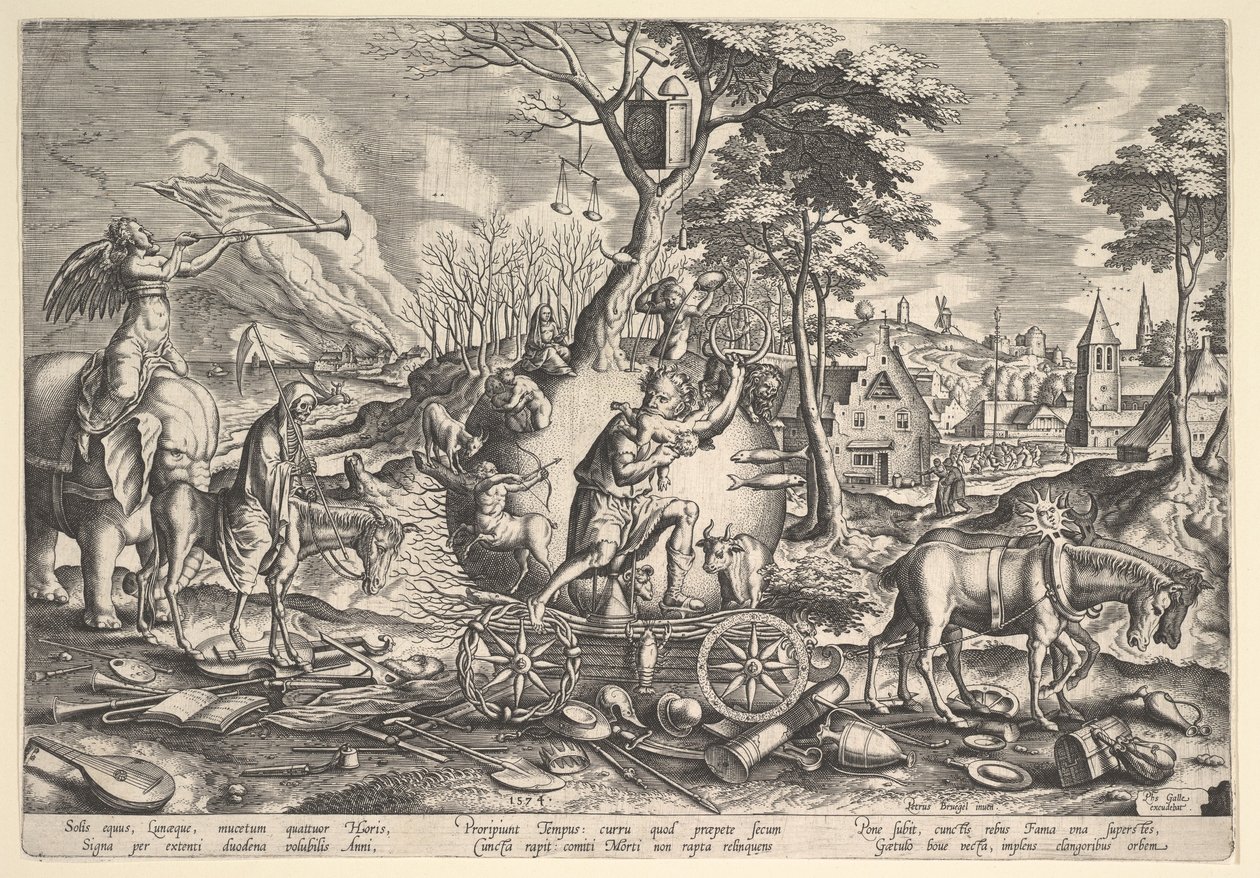 Il trionfo del tempo, 1574 da Philip Galle