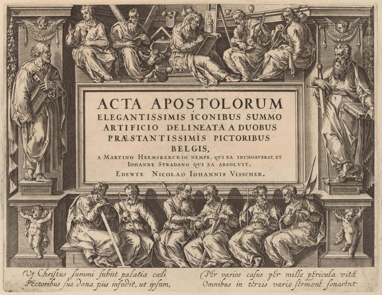 Pagina del titolo da Philip Galle after Maerten van Heemskerck after Jan van der Straet