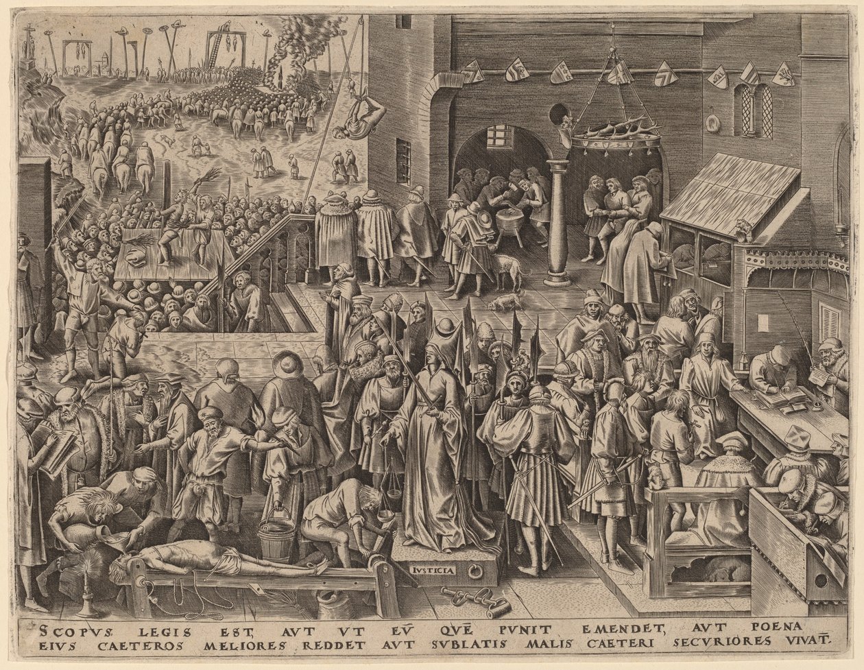 Giustizia da Philip Galle after Pieter Bruegel the Elder
