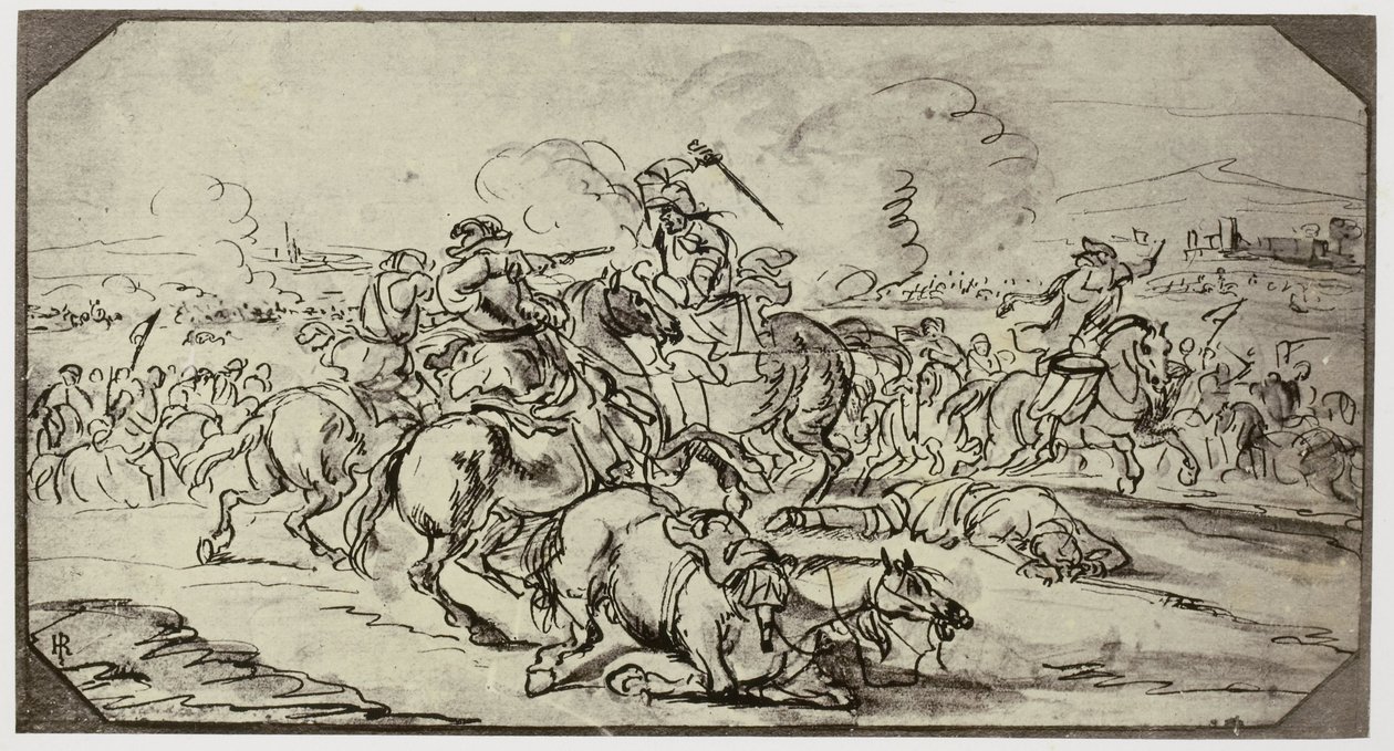 Borgognone, Una battaglia da Philip Henry Delamotte
