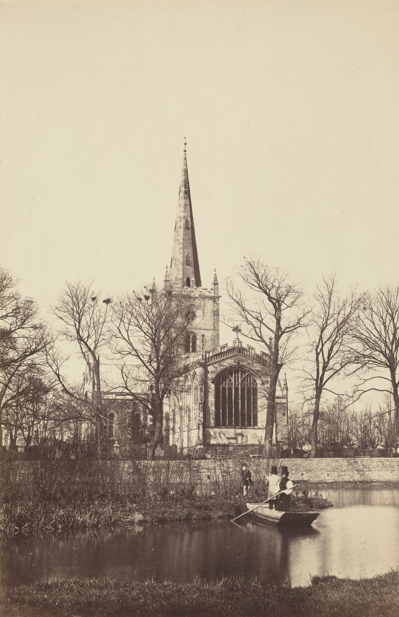 Chiesa da una riva del fiume, anni 