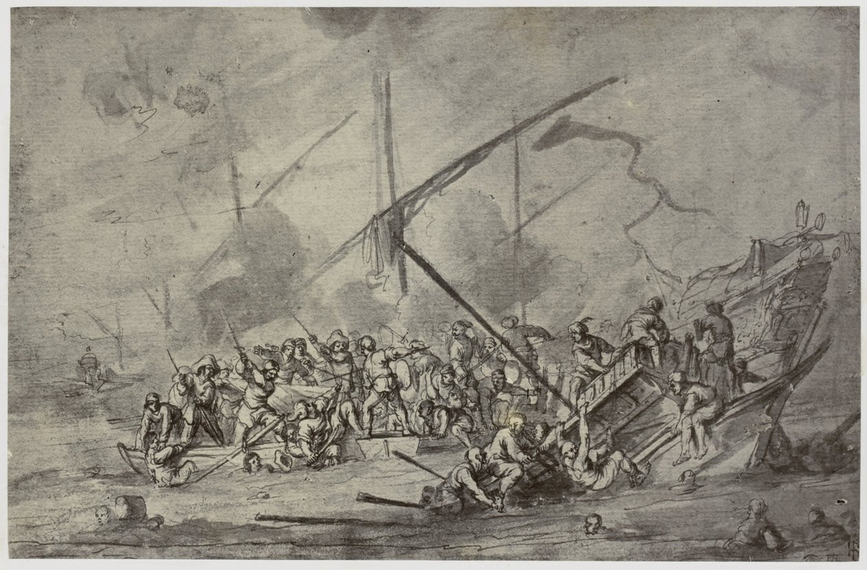 Della Bella, A Sea Fight da Philip Henry Delamotte