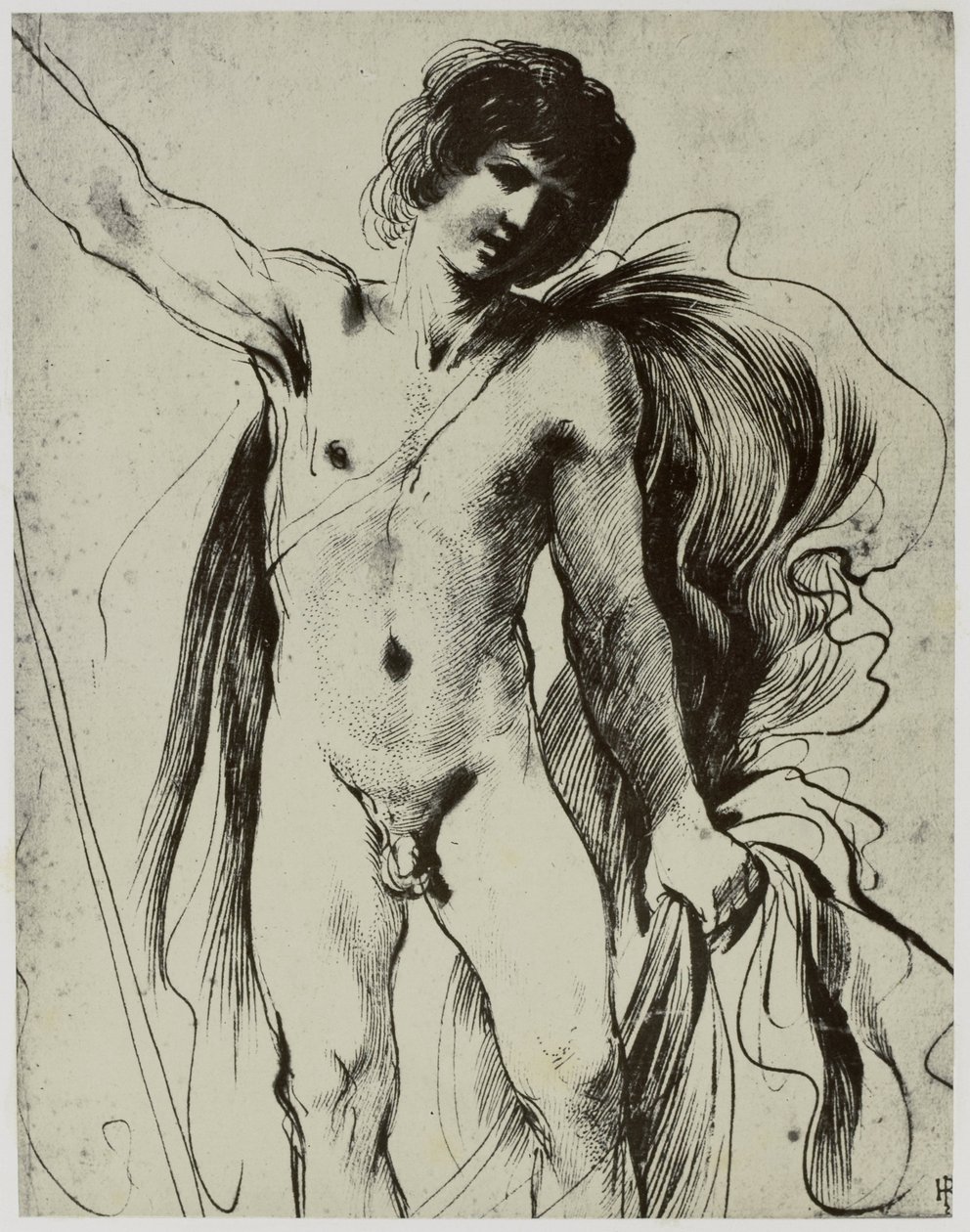 Guercino, Un giovane da Philip Henry Delamotte
