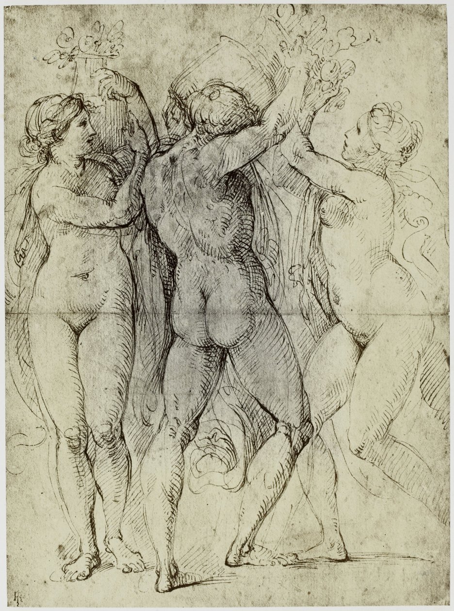 Raffaello, Schizzo per un dipinto da Philip Henry Delamotte