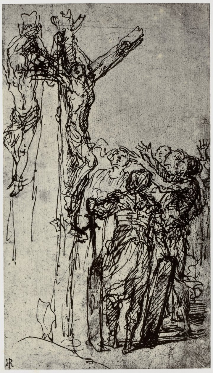 Salvator Rosa, La morte di Policrate da Philip Henry Delamotte