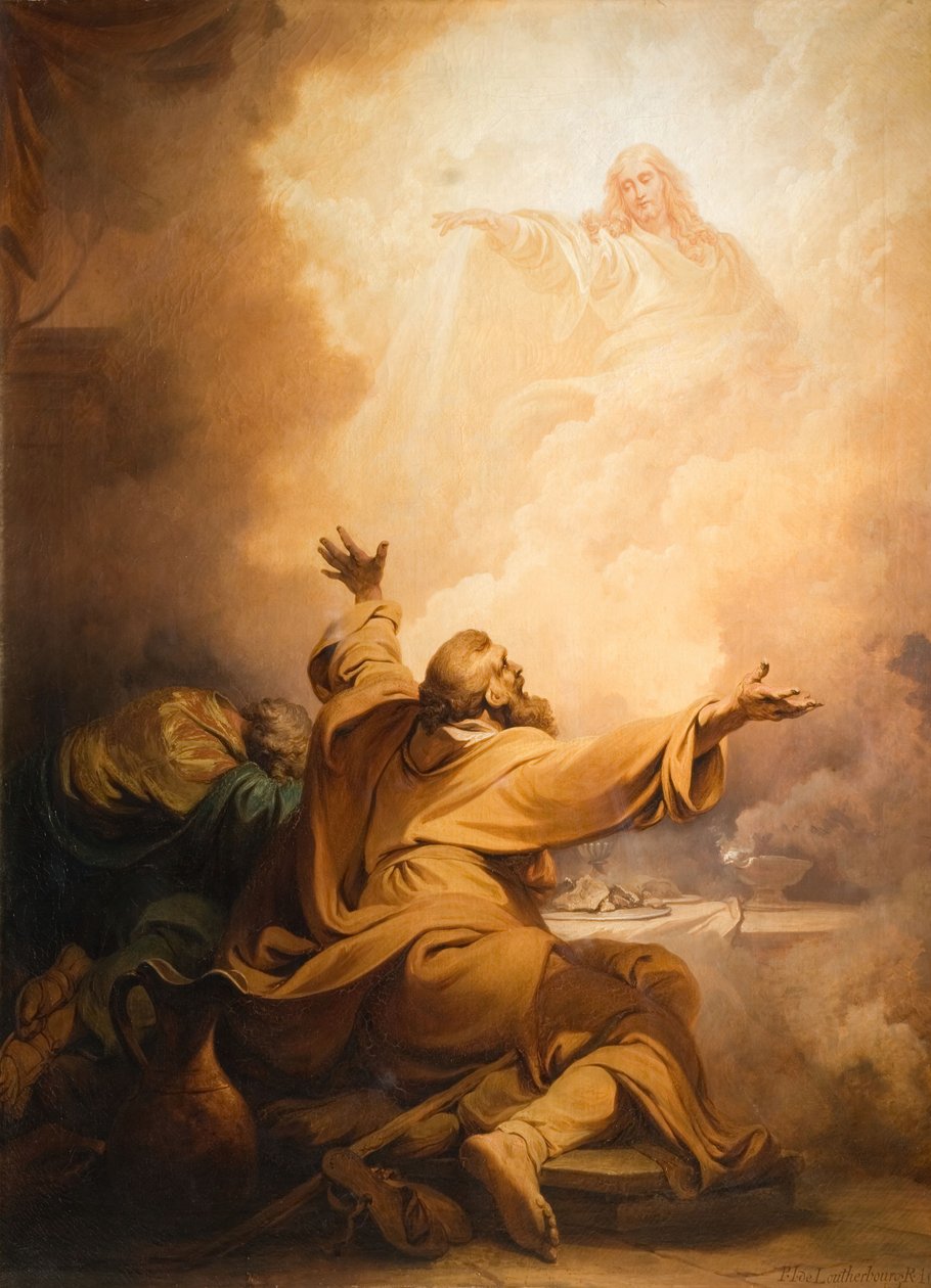 Cristo appare ai discepoli di Emmaus da Philip James de Loutherbourg