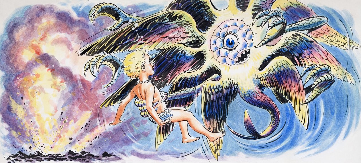 Mostro mitico, illustrazione da "I bambini dell