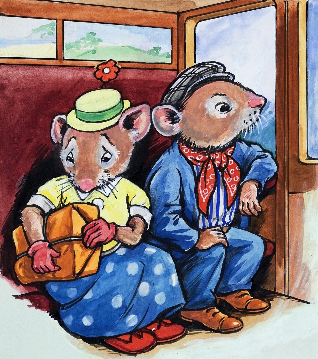 Il topo di città e il topo di campagna (gouache su carta) da Philip Mendoza
