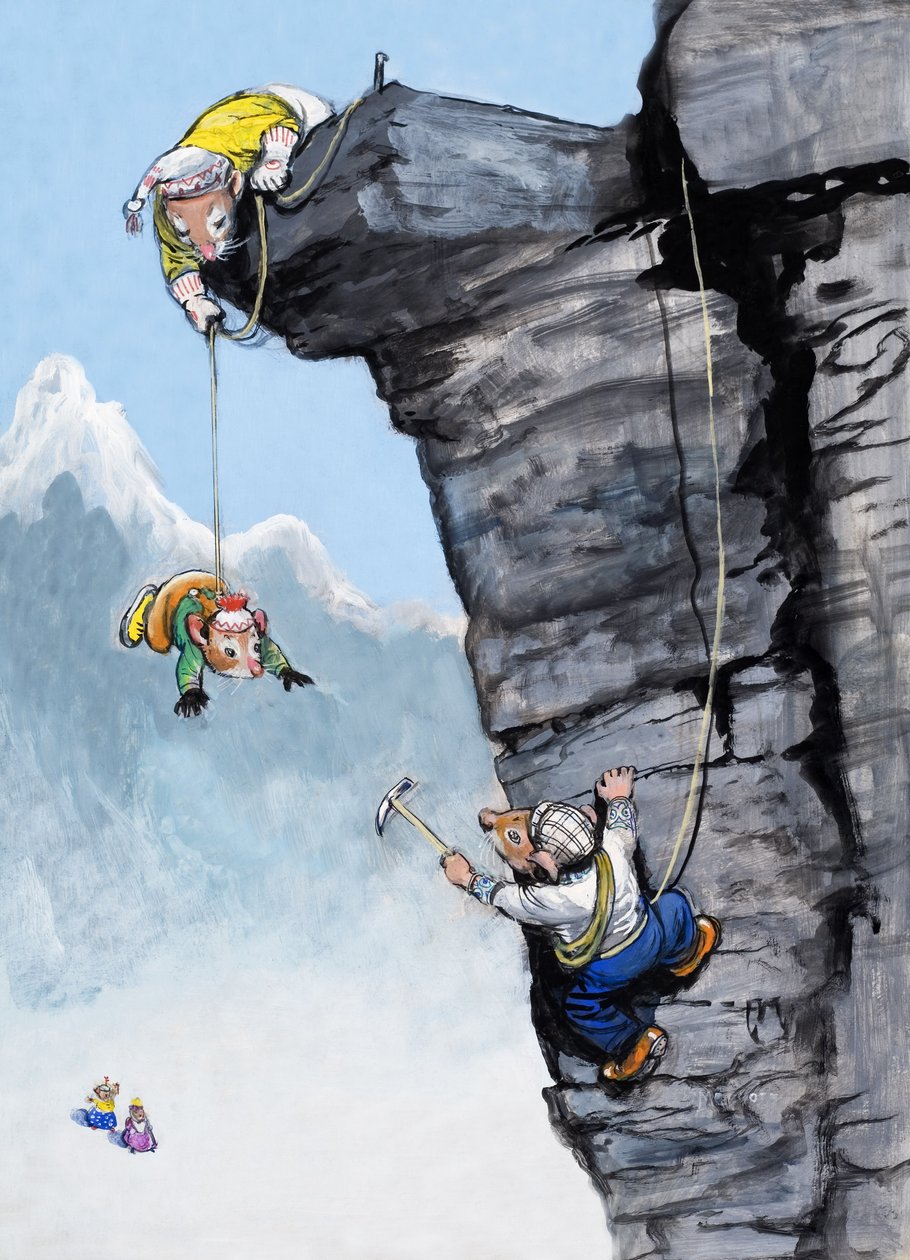 Il topo di città e il topo di campagna (gouache su carta) da Philip Mendoza