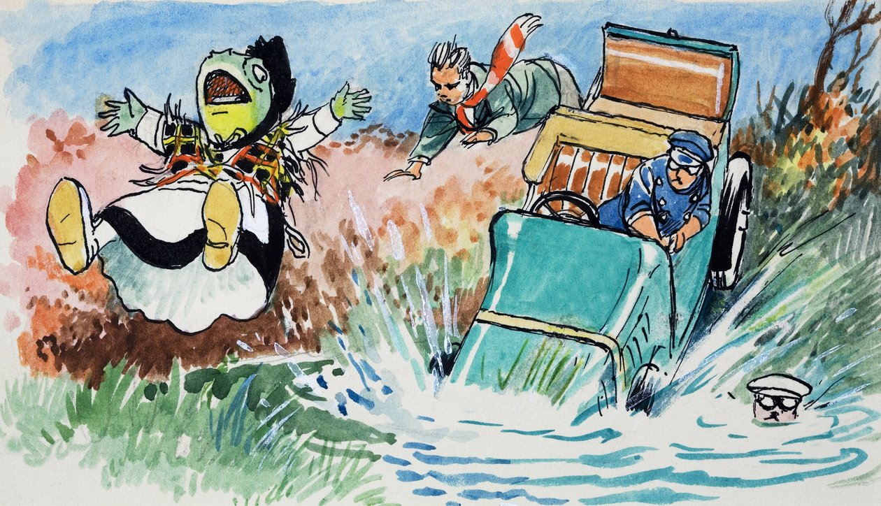 Rospo di Toad Hall (gouache su carta) da Philip Mendoza