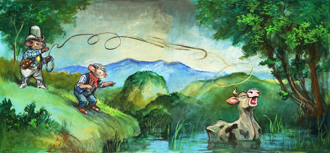 Topo di città e topo di campagna (gouache su carta) da Philip Mendoza