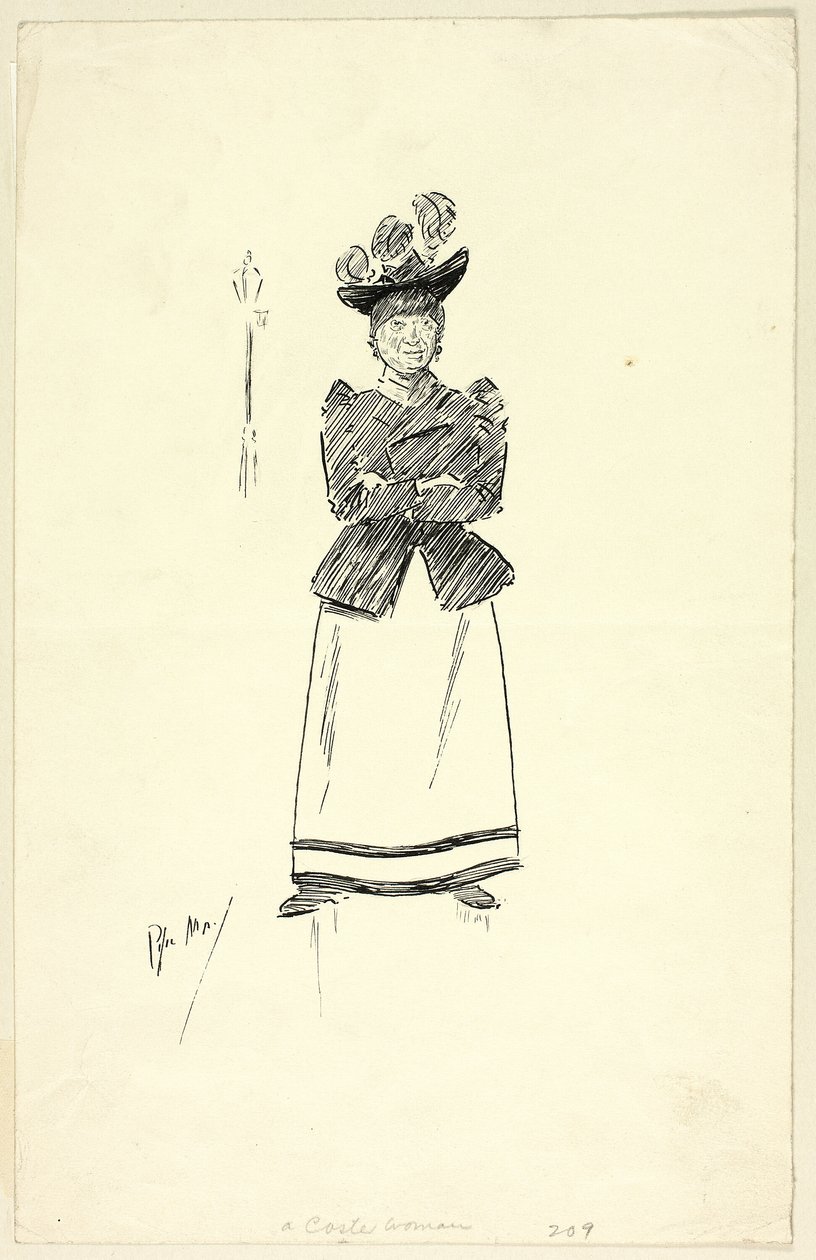 Una donna Coster da Philip William May
