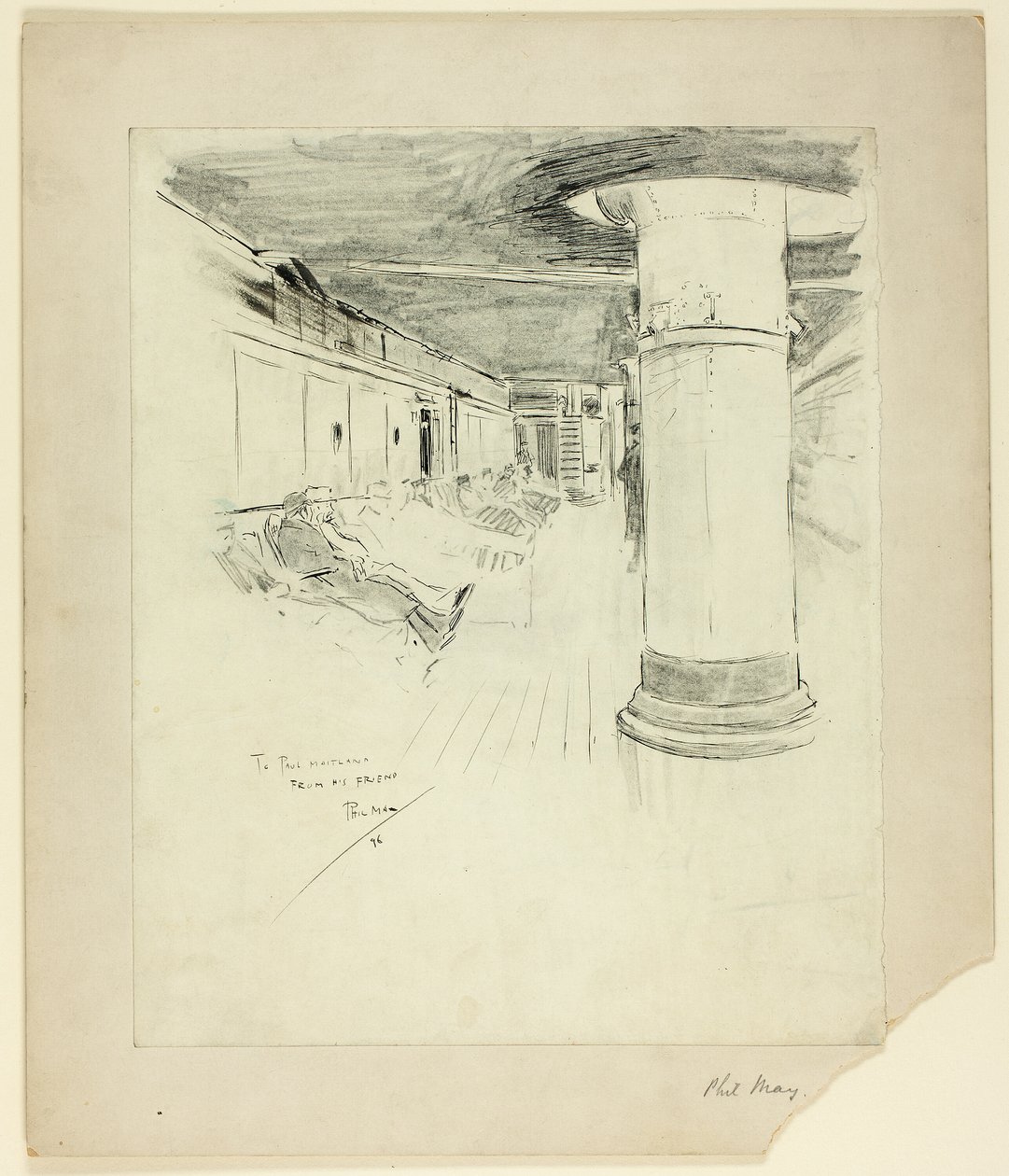 Ponte del piroscafo da Philip William May