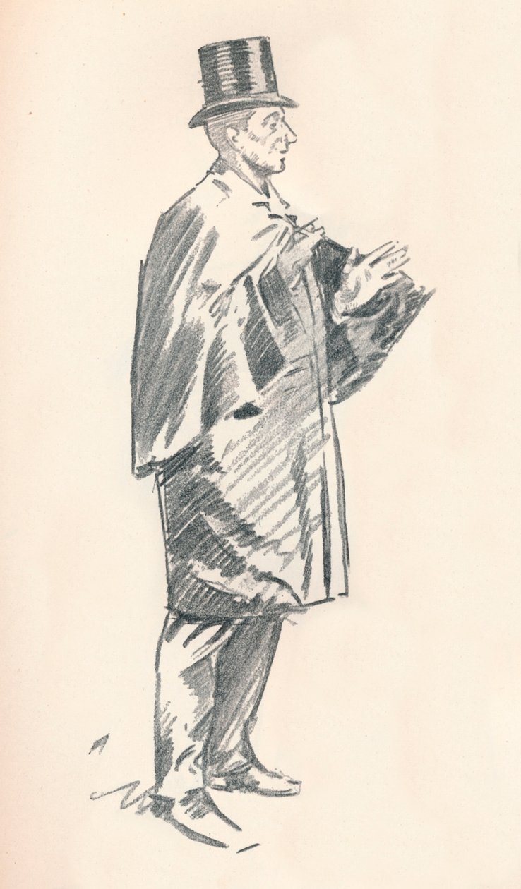 Schizzo a matita di Phil May, XIX secolo, 1903-1904 da Philip William May