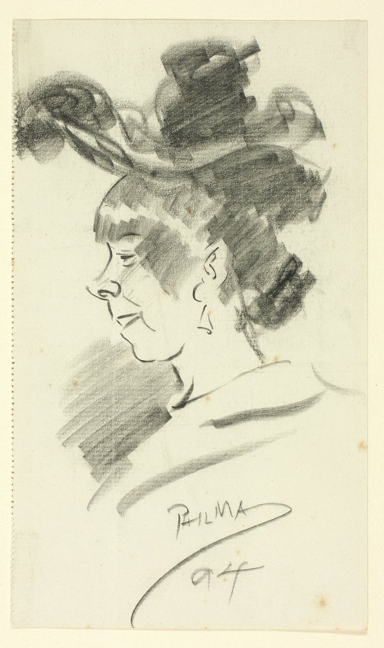 Profilo di una donna da Philip William May