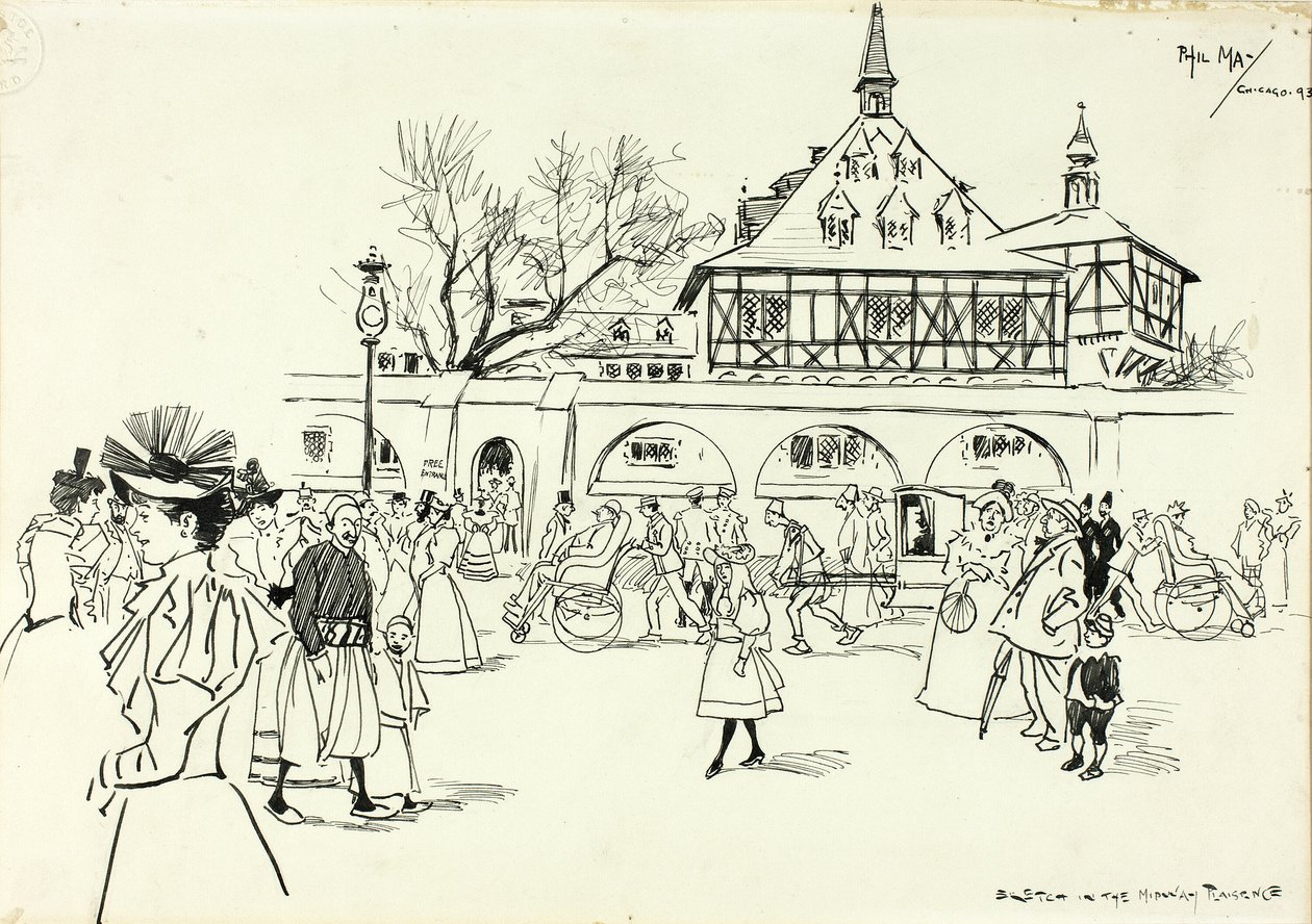 Schizzo nel Midway Plaisance da Philip William May
