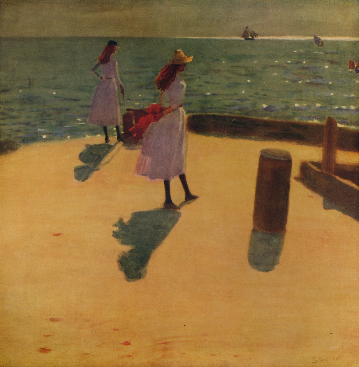 Sul molo di Walberswick, c1887, c1915 da Philip Wilson Steer