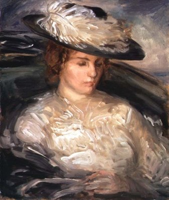 Ritratto di Miss Scobell in una sedia da bagno (La convalescente) da Philip Wilson Steer