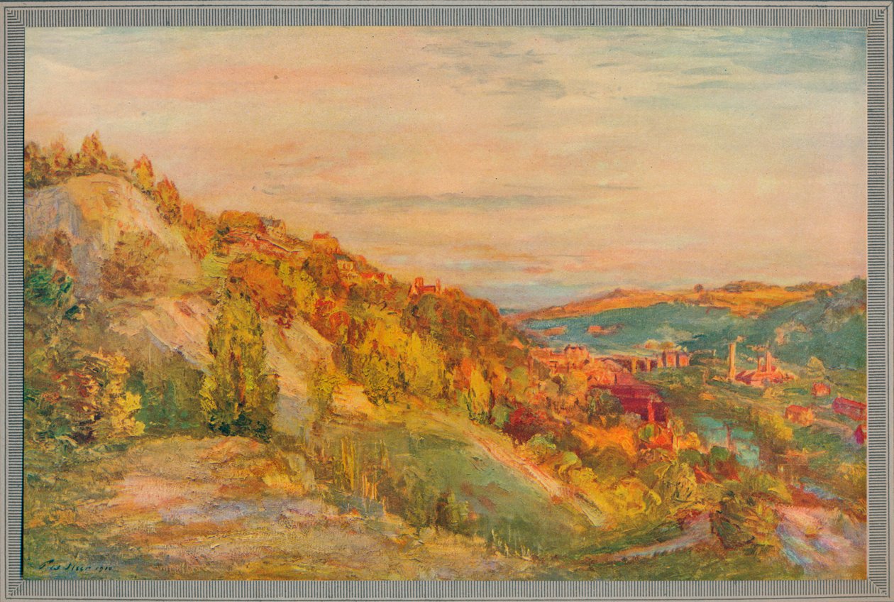 Il ponte rosso, Ironbridge, 1910, c1932 da Philip Wilson Steer