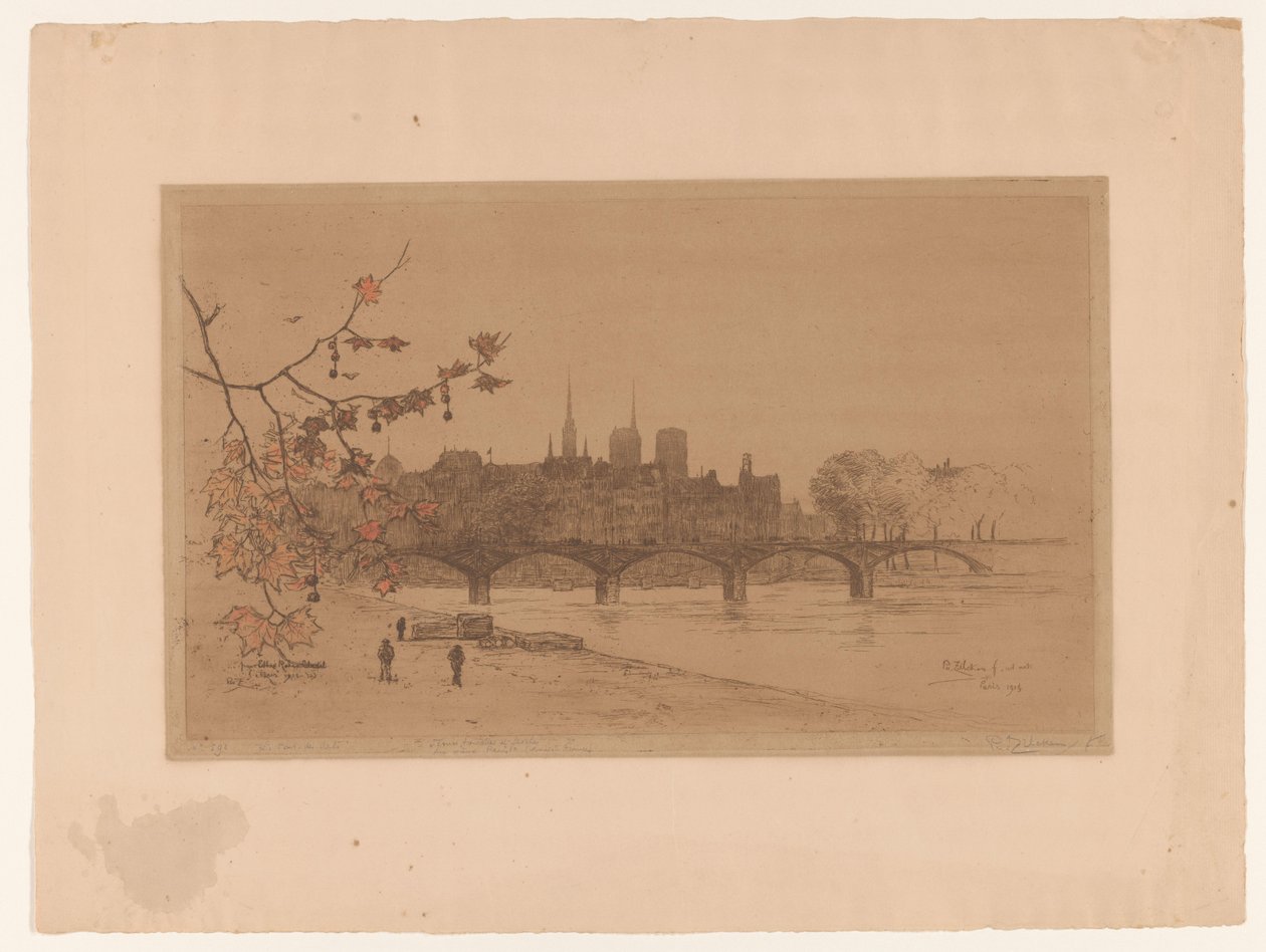 Vista su Parigi dal Pont des Arts da Philip Zilcken (signed by artist)