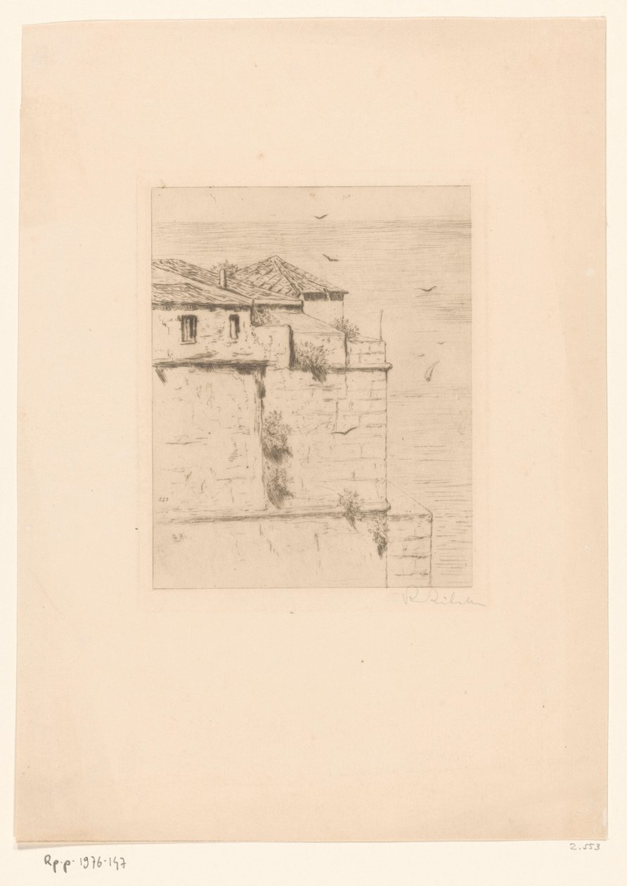 Vecchio forte turco ad Algeri da Philip Zilcken (signed by artist)