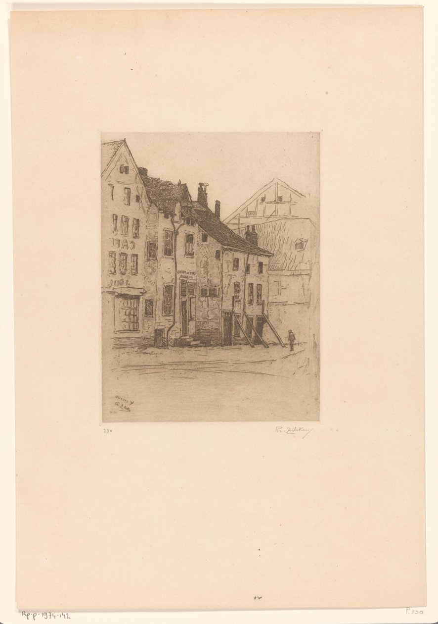 Vecchie case sulla Place Verte, a Verviers da Philip Zilcken