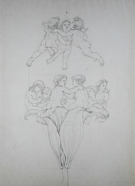 Il giglio luminoso, uno studio per Il mattino, 1809 da Philipp Otto Runge
