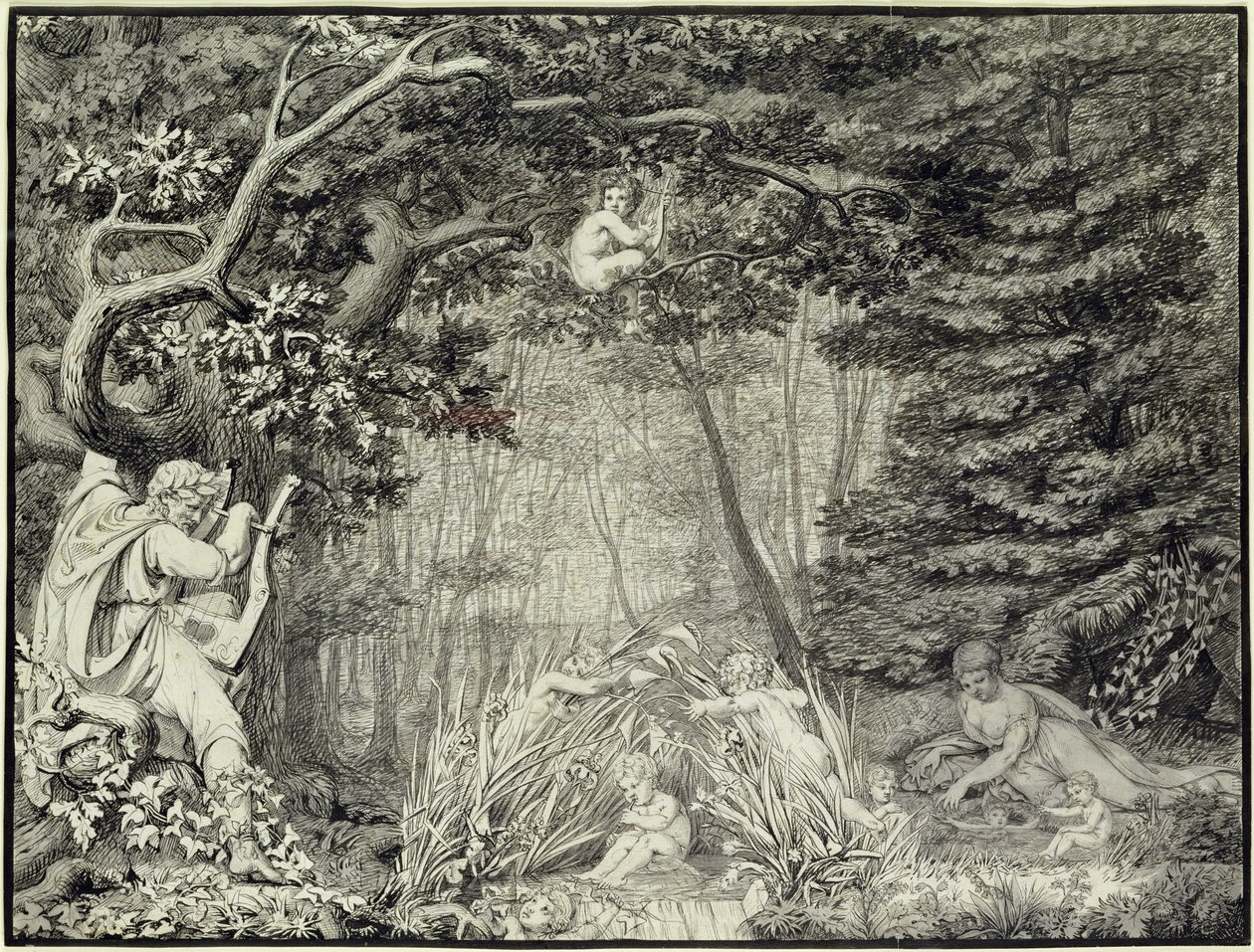 Il poeta alla sorgente, 1805 da Philipp Otto Runge