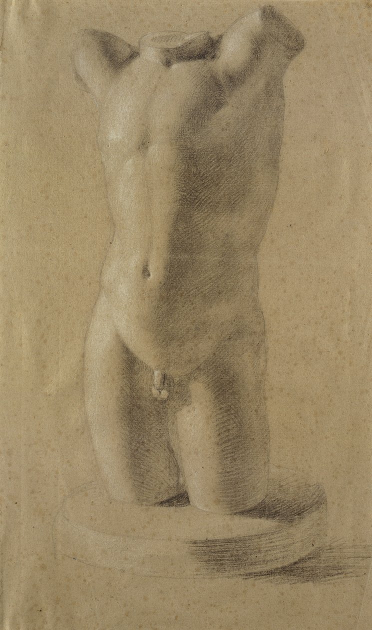 Torso di un giovane su plinto rotondo, 1800 da Philipp Otto Runge