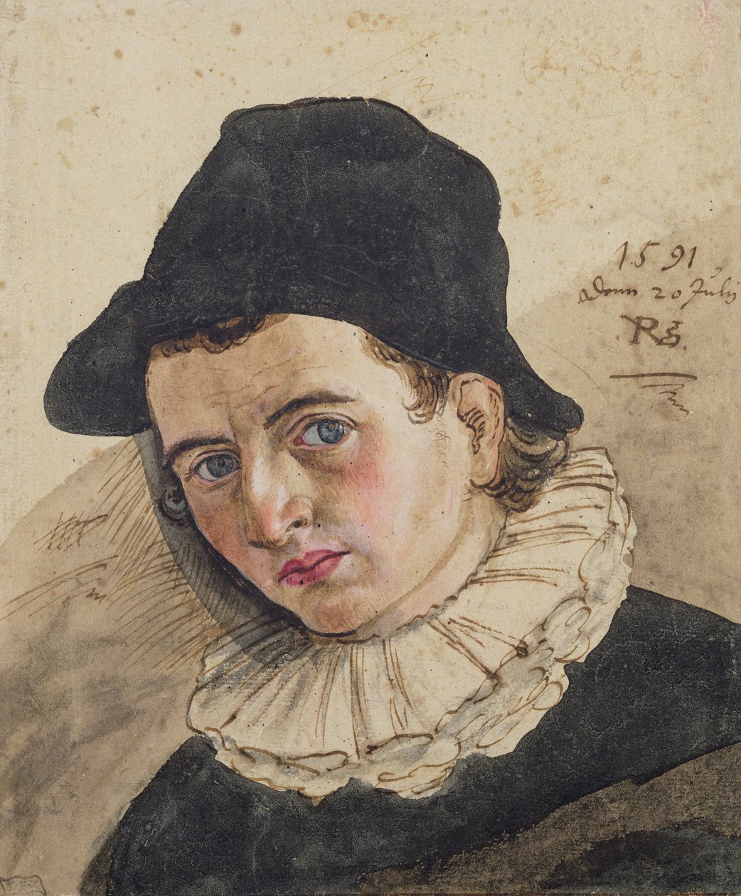 Autoritratto, 1591 da Philipp Uffenbach