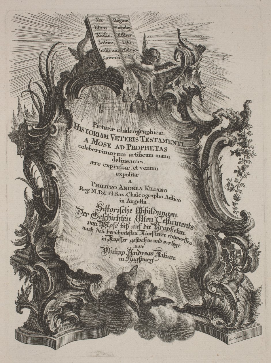Picturae Chalcographicae Historiam Veteris et Novi Testamenti da Philipp Andreas Kilian after Various Artists, Johann Michael Wagner