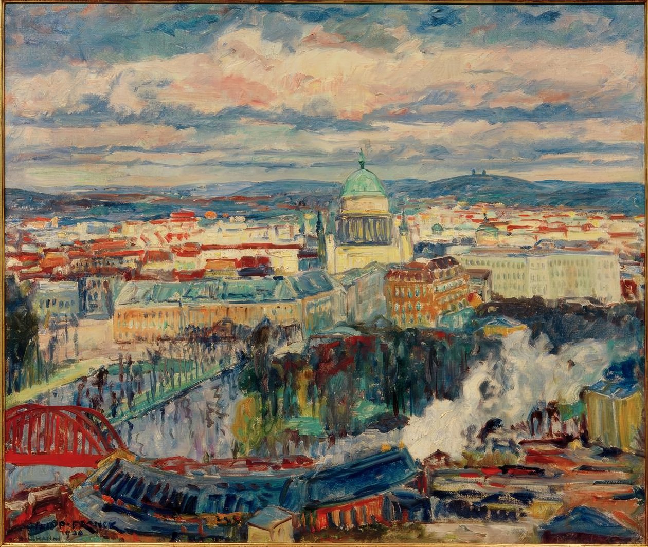 Vista su Potsdam con la chiesa di San Nicola da Philipp Franck