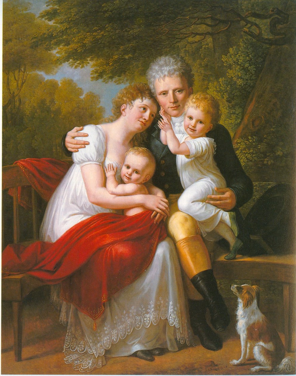 Ritratto del conte Ferdinand von Zeppelin e della sua famiglia da Philipp Friedrich von Hetsch