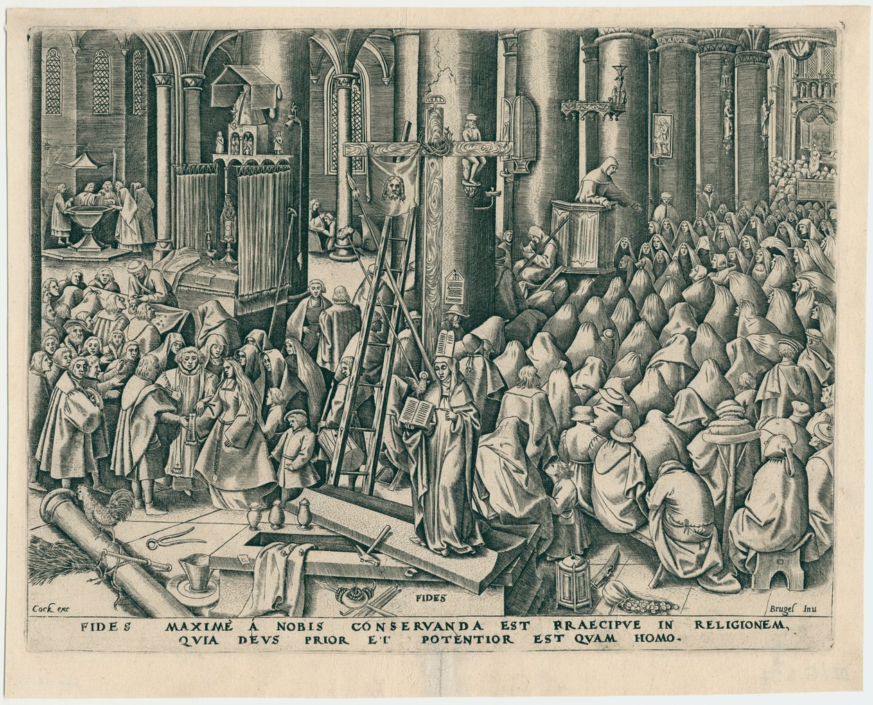 Fides Fede dalle Sette Virtù da Philipp Galle