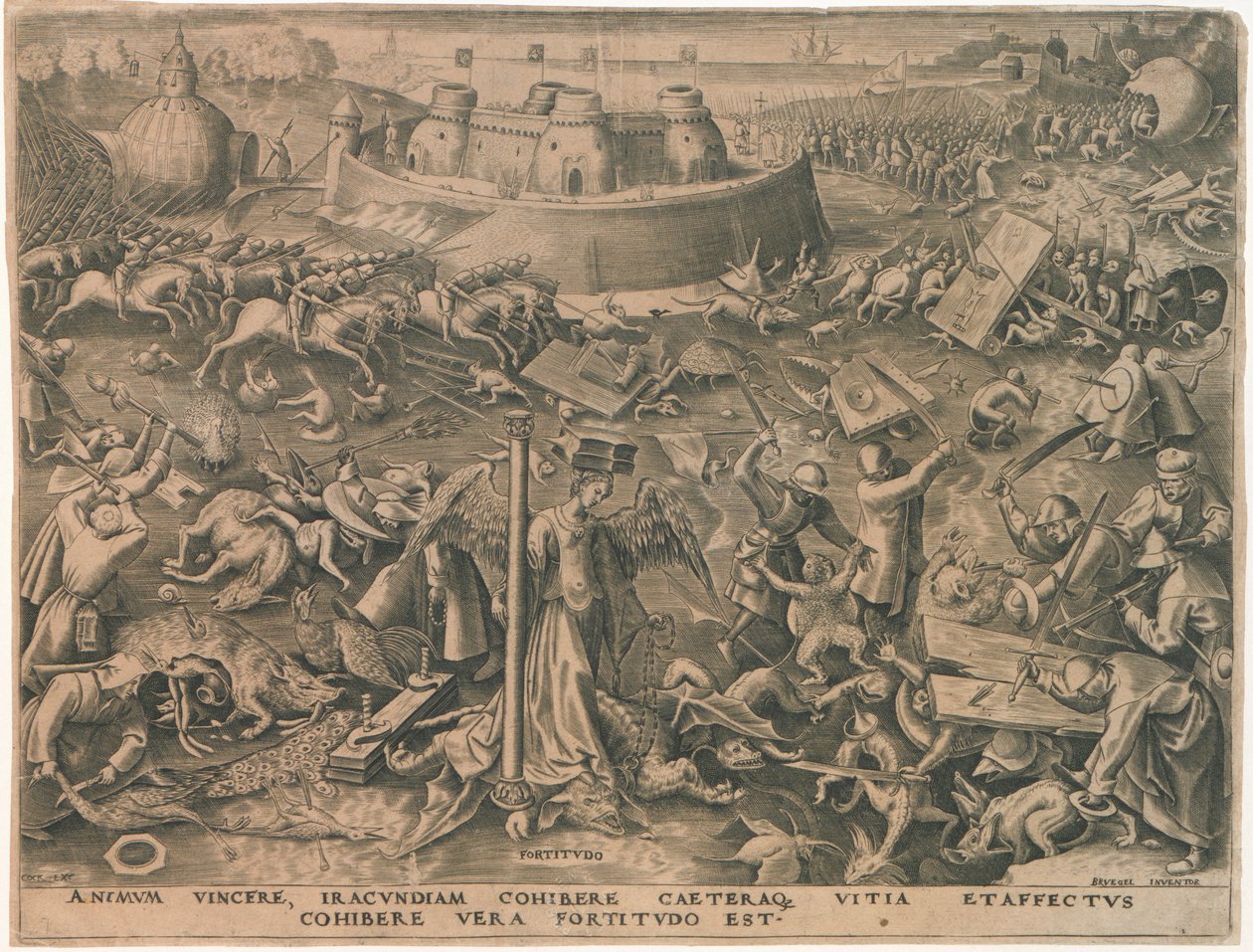 Fortitudo Fortezza dalle Sette Virtù, 1559 da Philipp Galle