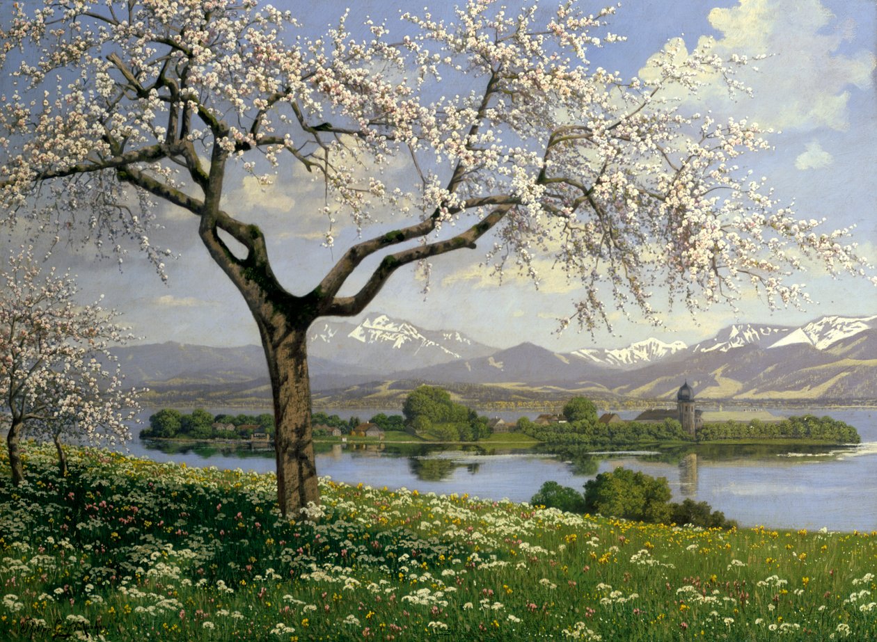 Paesaggio bavarese in primavera da Philipp Graf