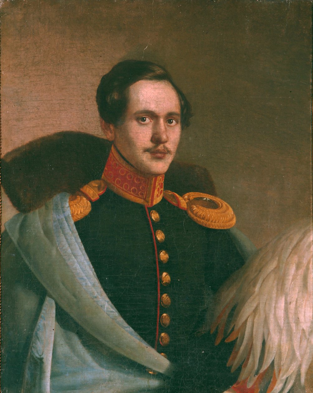 Ritratto del poeta Mikhail Lermontov 1814-1841, 1834 da Philipp Osipovich Budkin