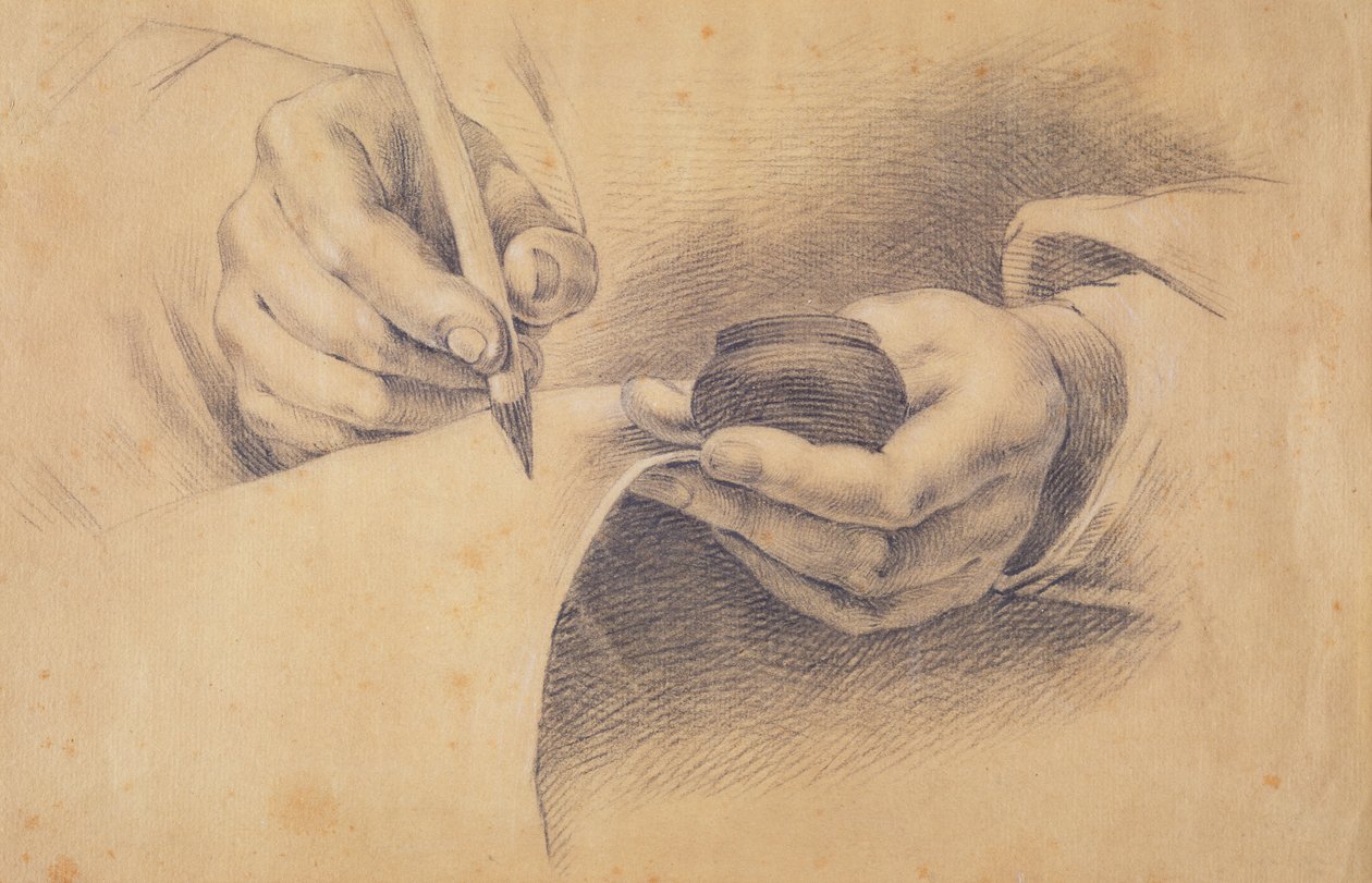 Mani che disegnano, 1798 da Philipp Otto Runge