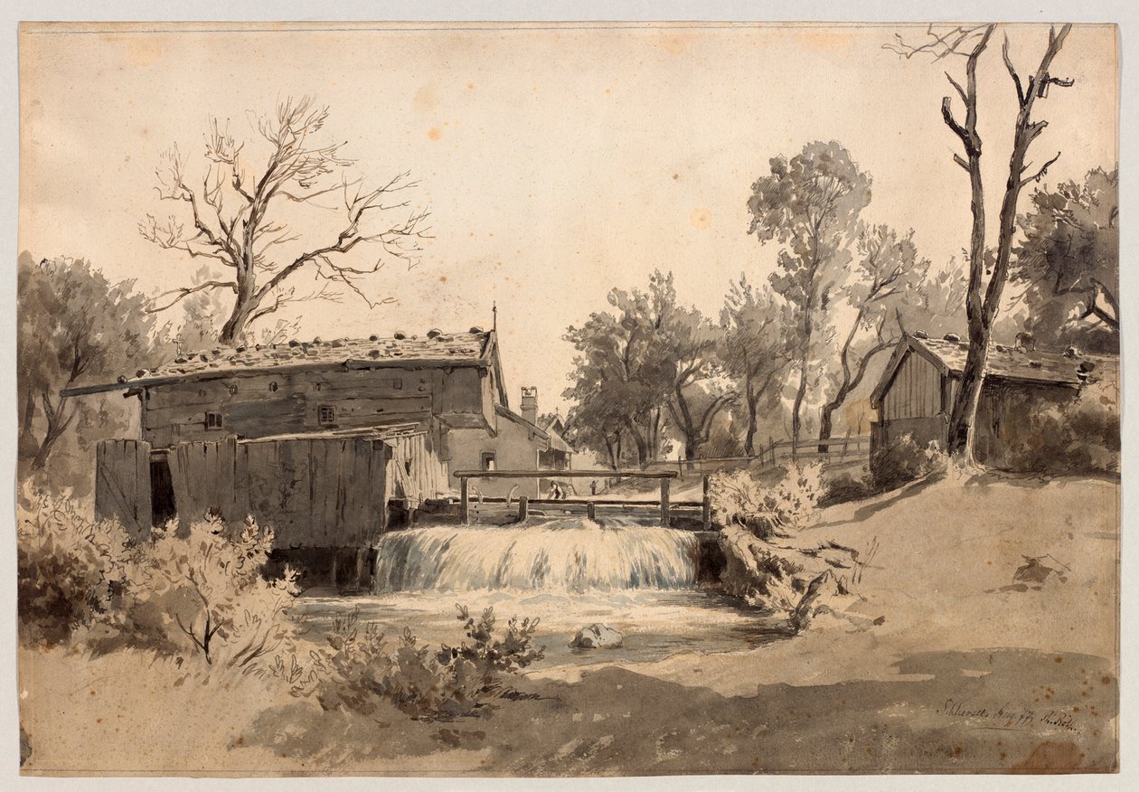 Mulino sul ruscello vicino a Schliersee da Philipp Röth
