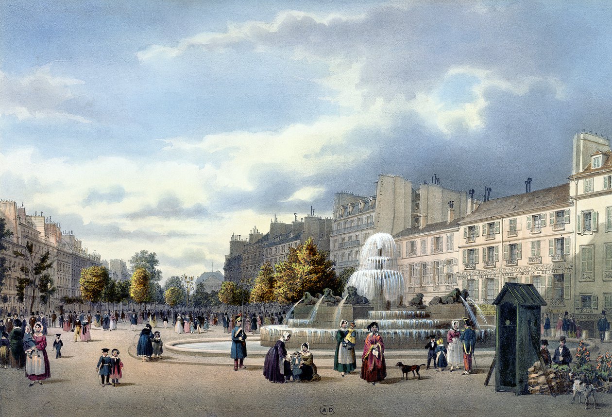 La fontana del Boulevard St. Martin, da 
