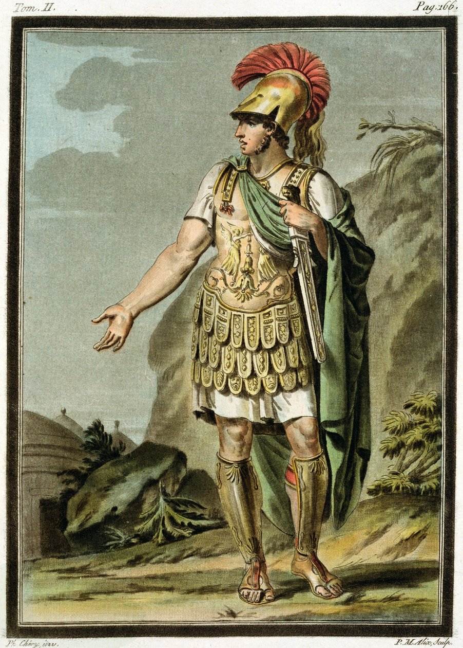 Achille in armatura, costume per 