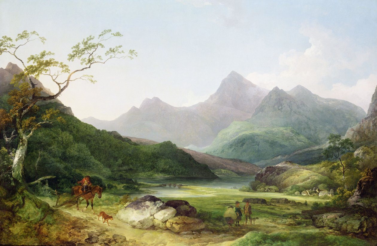 Veduta di Snowdon da Capel Curig, 1787 da Philippe Jacques de Loutherbourg