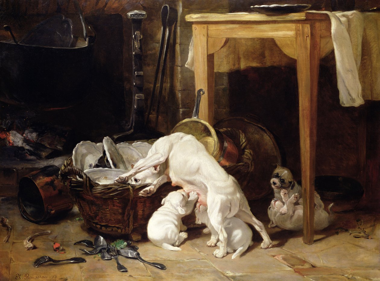 Chacun pour Soi, 1864 da Philippe Rousseau