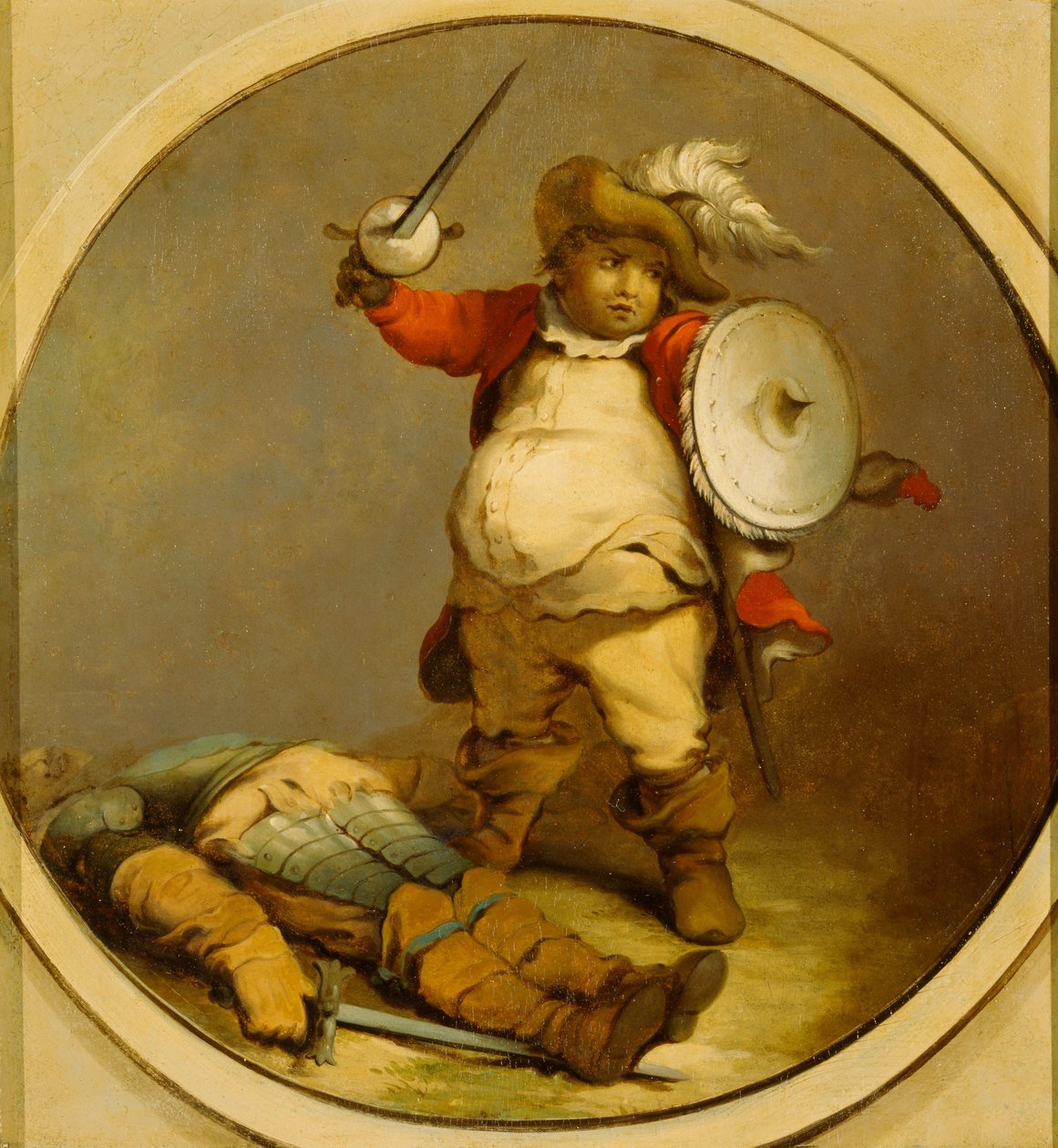 Falstaff con il corpo di Hotspur da Philippe-Jacques de Loutherbourg