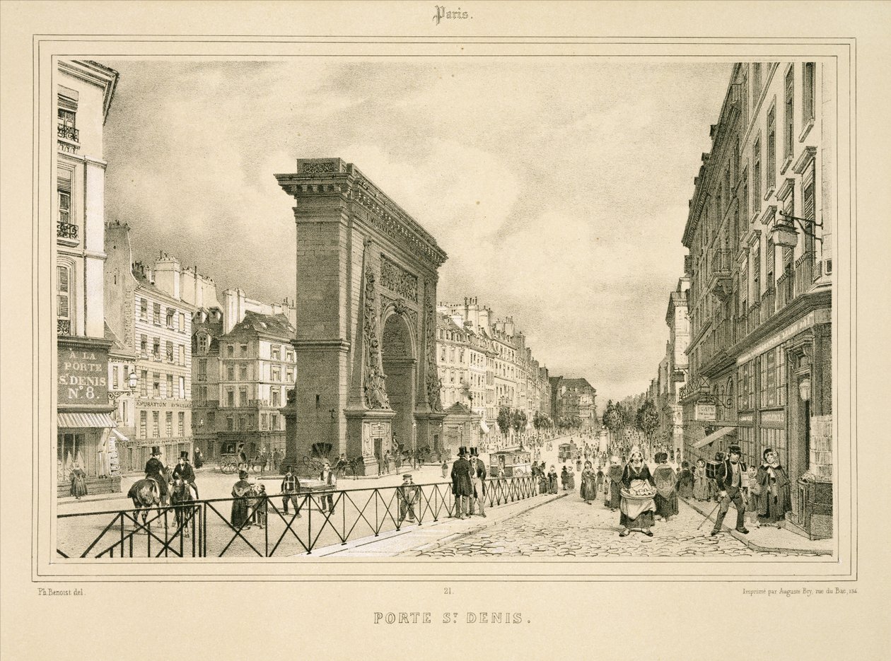 Porte St Denis da Philippe (after) Benoist