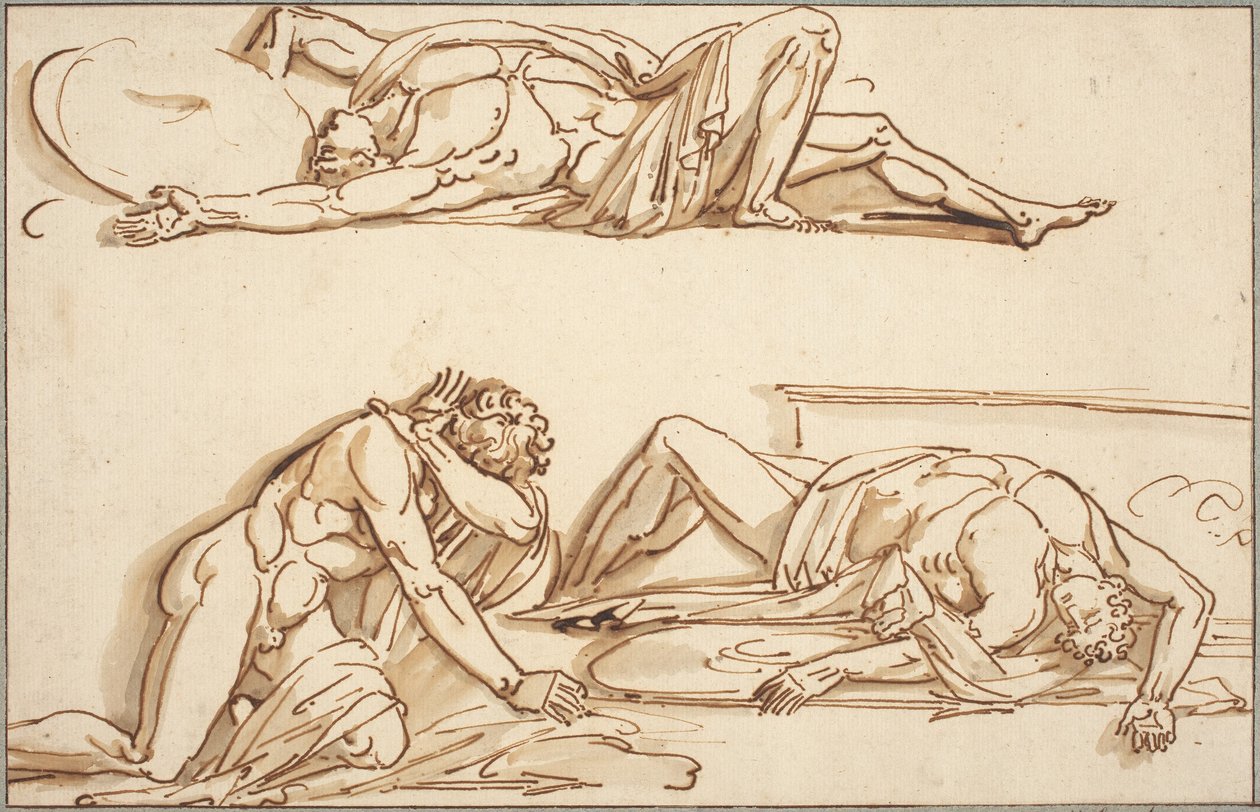 Achille e Patroclo da Philippe Auguste Hennequin
