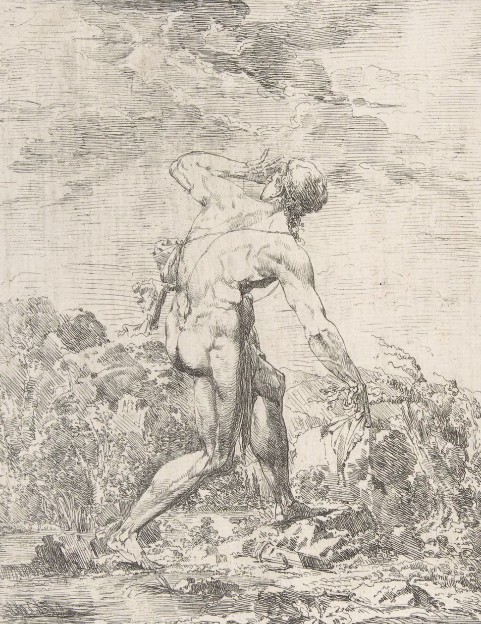 Milo di Crotone da Philippe Auguste Hennequin